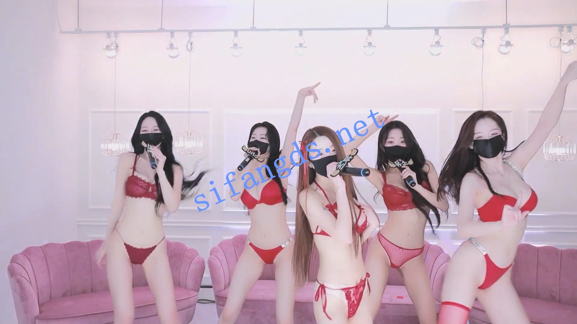 ⭐韩国BJ女团播《MS Crew》舞蹈秀  颜料惩罚 #7 [38.9GB]