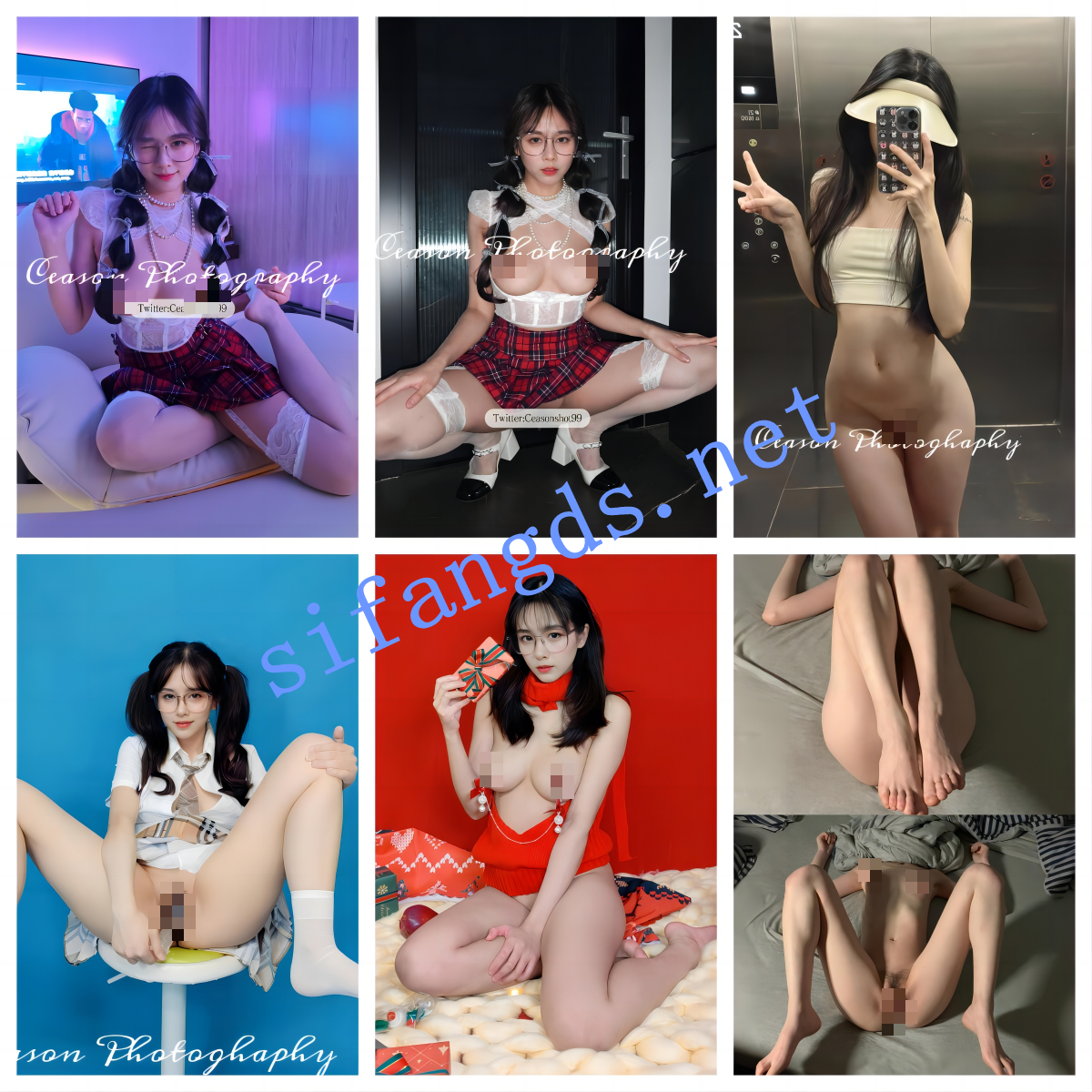 《推特 Ceasonshot99》极品眼镜娘 完美奶子 露三点福利写真 [2.1GB(233P)]