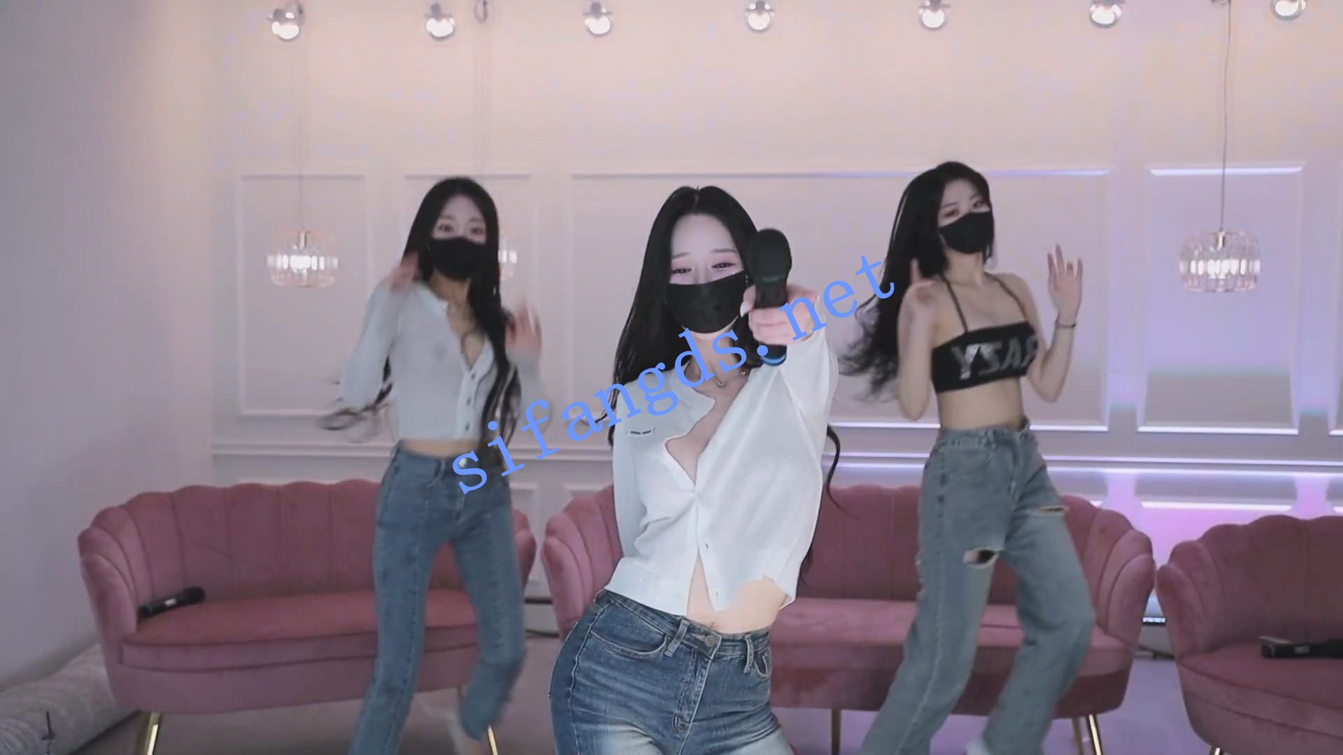 ⭐韩国BJ女团播《MS Crew》舞蹈秀  牛仔 黑丝  #4 [39.2GB]