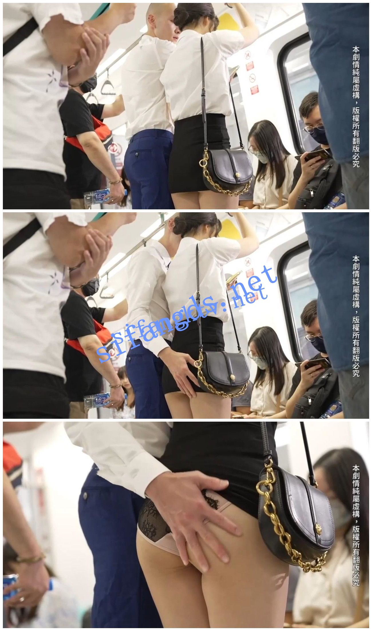 (AI换脸-优+)《李一桐》完美超强代入感电车痴汉地铁激战! [0.74G]