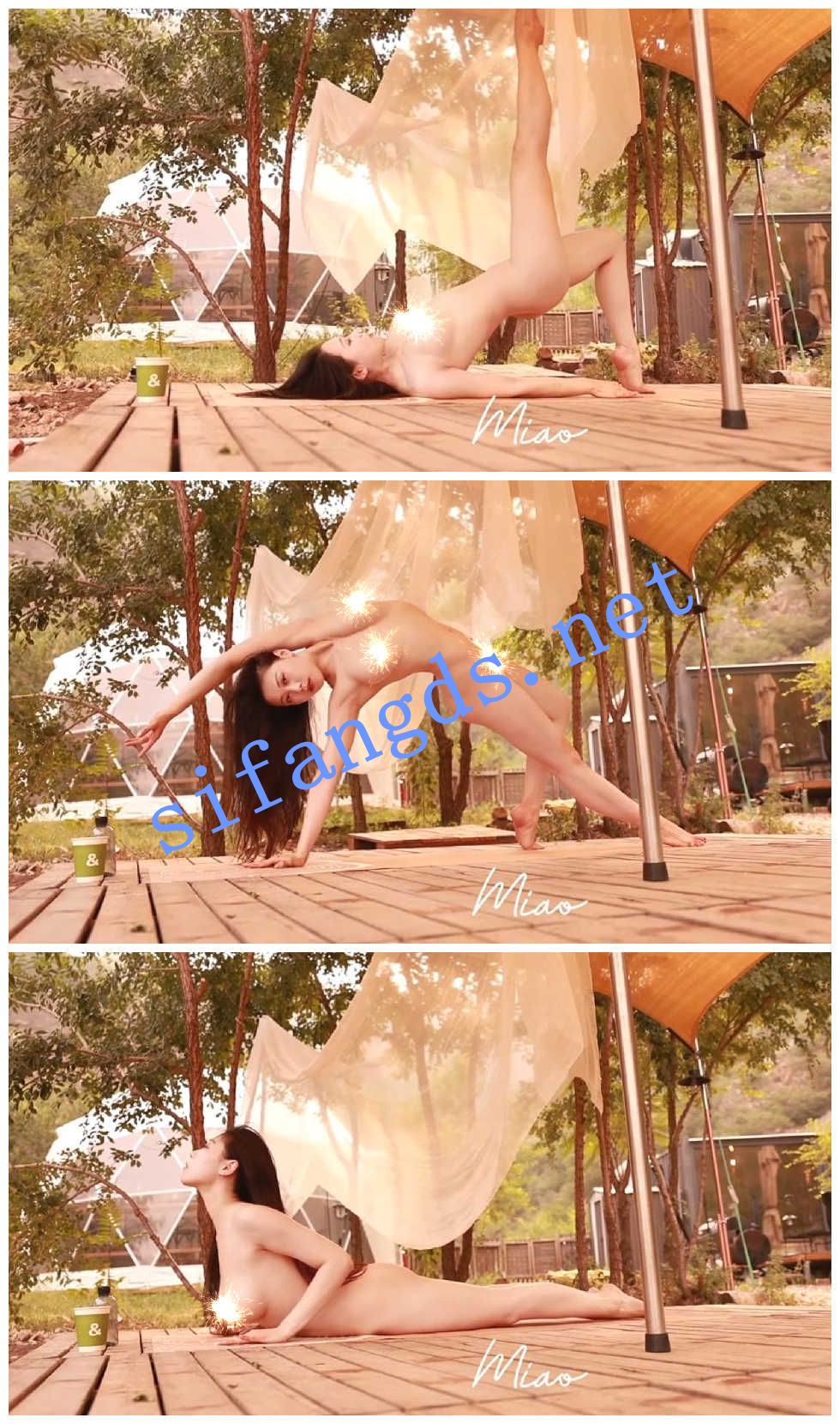 ✨秀人网 清妙✨超美薄纱户外 全裸大尺度三点全漏瑜伽！ [925M（88P原版图+1V）]