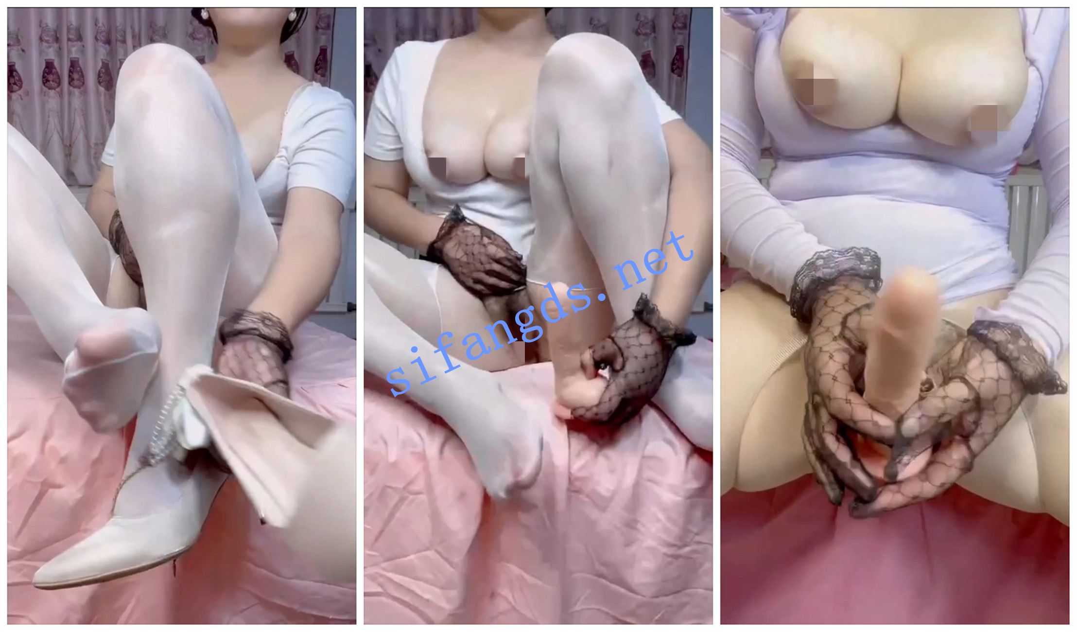 《快手福利》白皙大奶妹子开档丝袜道具《伊伊染宝》 [251.58 MB]