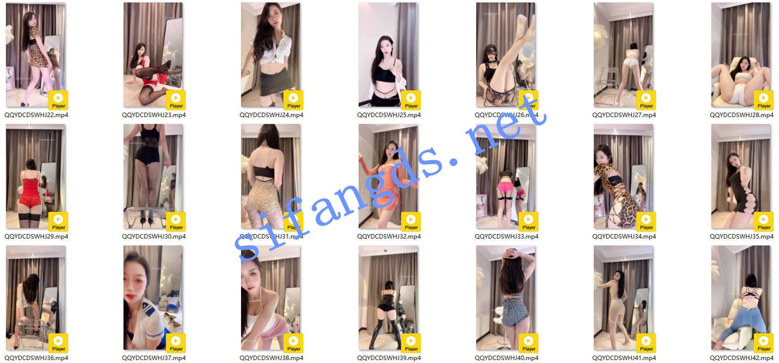 ✅抖音 圈圈吖 80万粉丝 大长腿美女 大尺度骚舞合集 55V [10.8G]