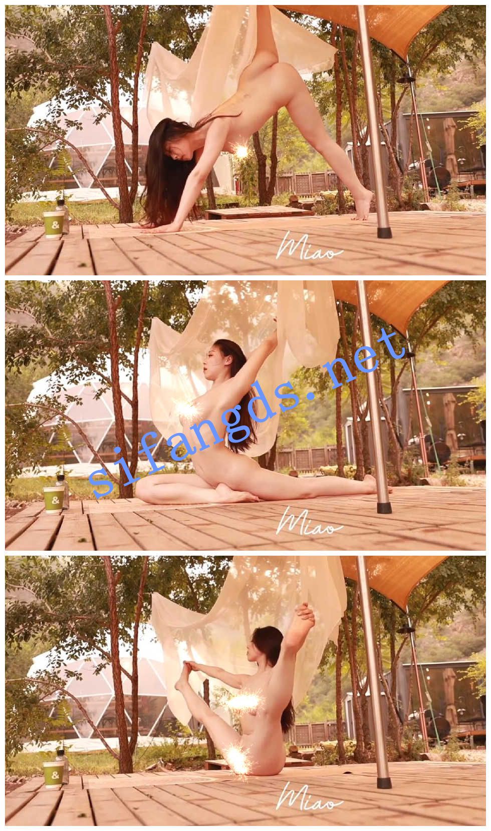 ✨秀人网 清妙✨超美薄纱户外 全裸大尺度三点全漏瑜伽！ [925M（88P原版图+1V）]
