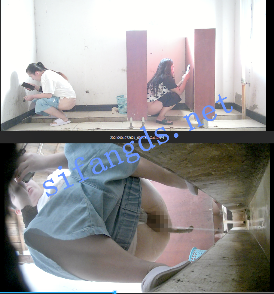 ✅《全景厕拍》拉裤子 佼佼者第十七期- 全景+沟底双视角 []
