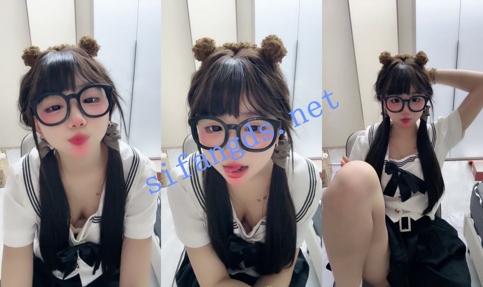 ⚡《调小狗》可爱眼镜小萝莉,脱光光在身上写字,太骚了, [3.78G]