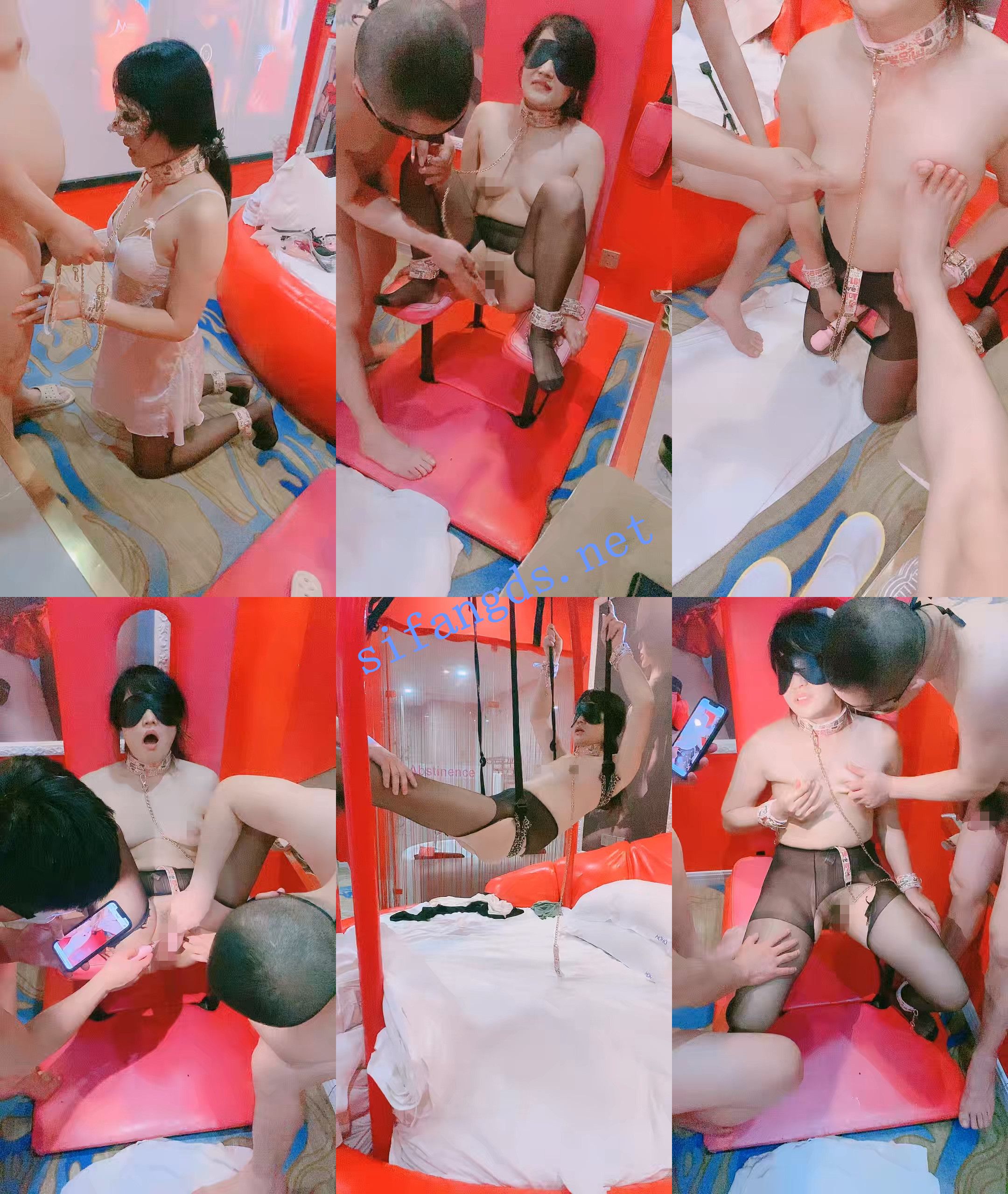 ♆♆《思慕慕》调教母狗,! 狗笼抽逼,3P无套轮操,前后夹击 [11.3GB]