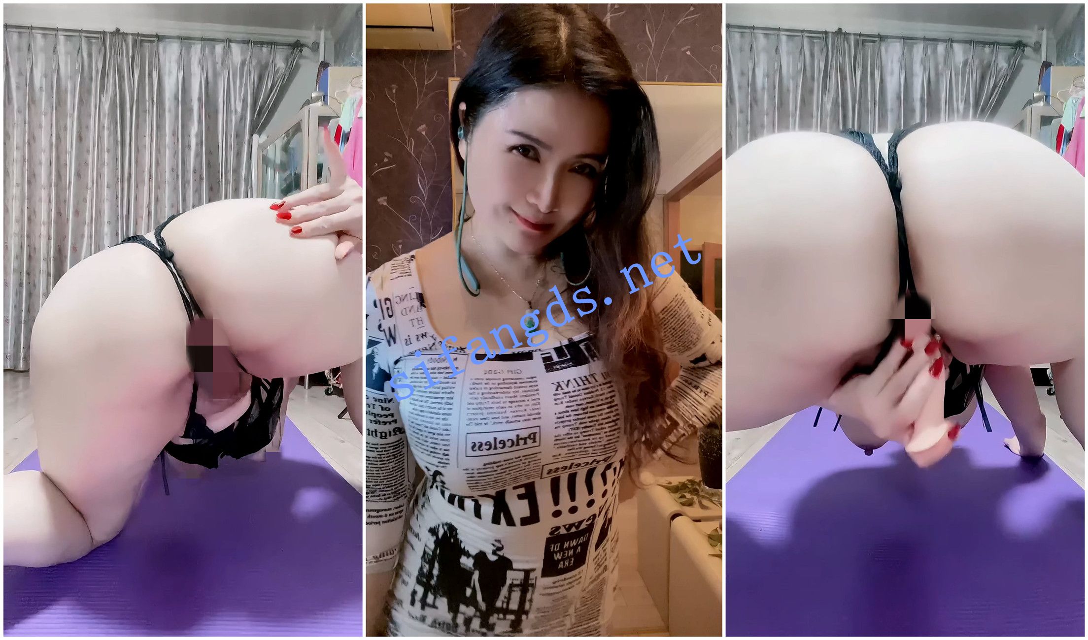 《抖音福利》肥臀丰腴风骚熟女《做您的衣橱》肥臀自慰 [1.83 GB]
