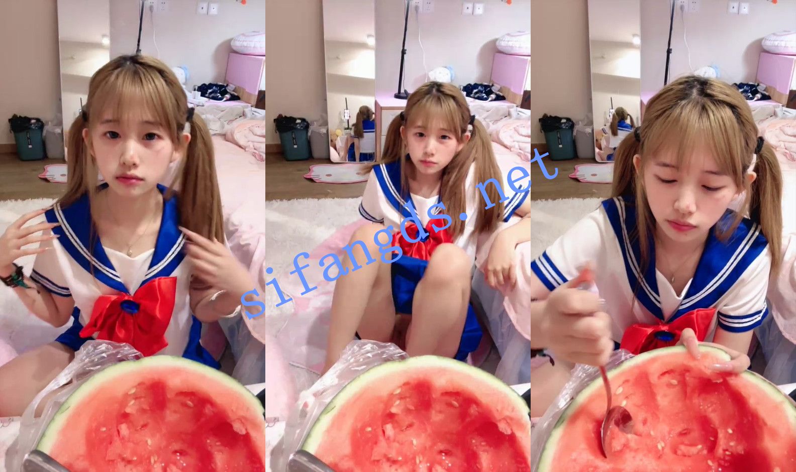 ⚡《少女》反差小骚货！美少女战士！深夜全裸玩电脑,洗澡, [3.25G]