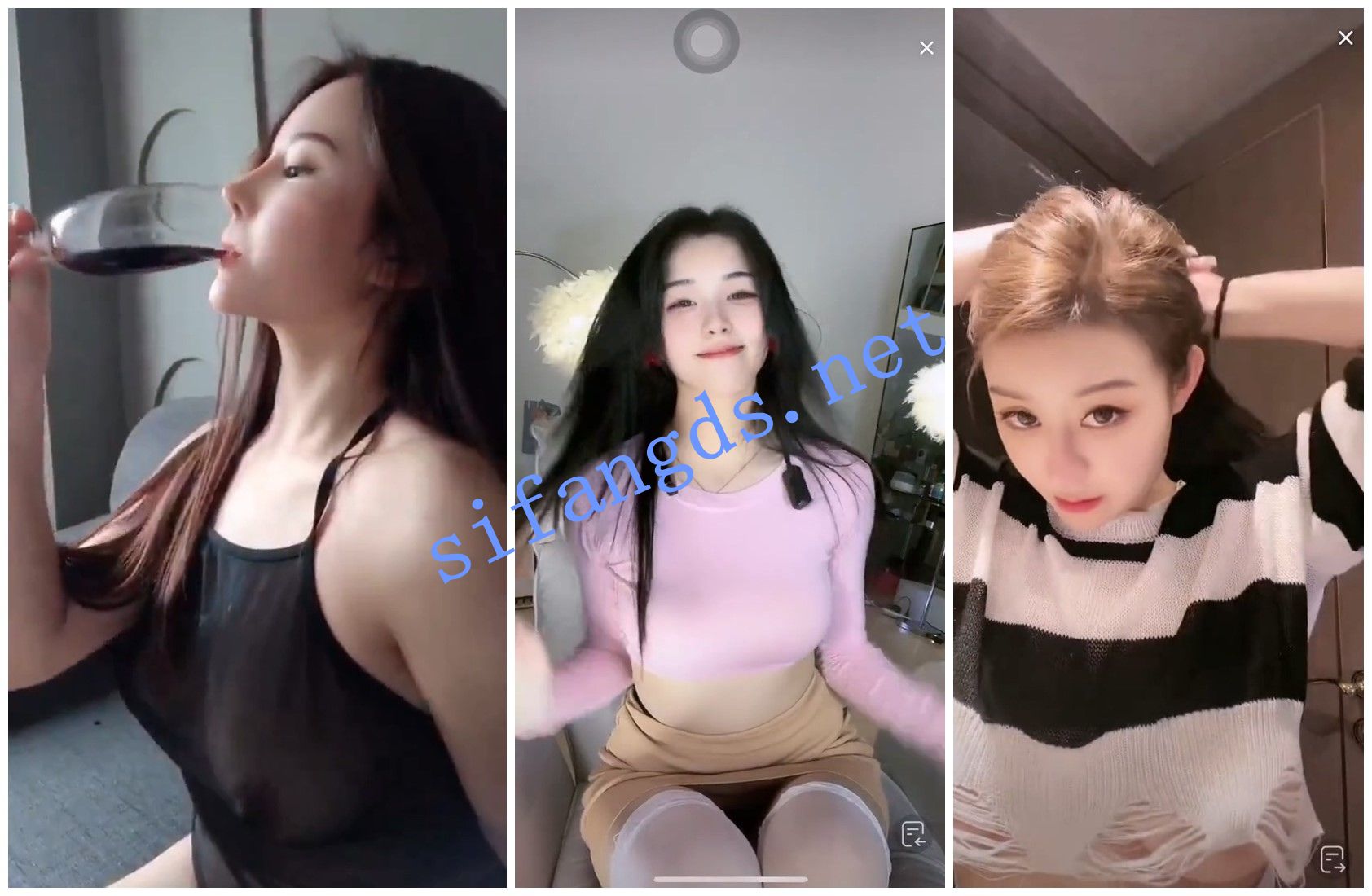 《快手抖音颜值精选25.6月合集》各路网红美女闪现露点走光 [1.68G 135V]