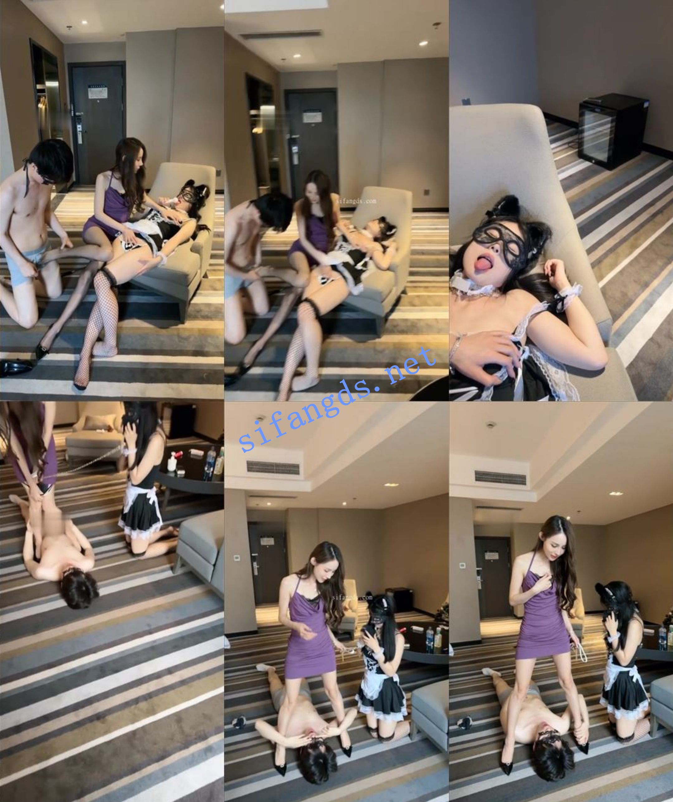 ❤️《冰冰》颜值美腿女神丝袜高跟香艳调教情侣舔脚2v [1.91GB]