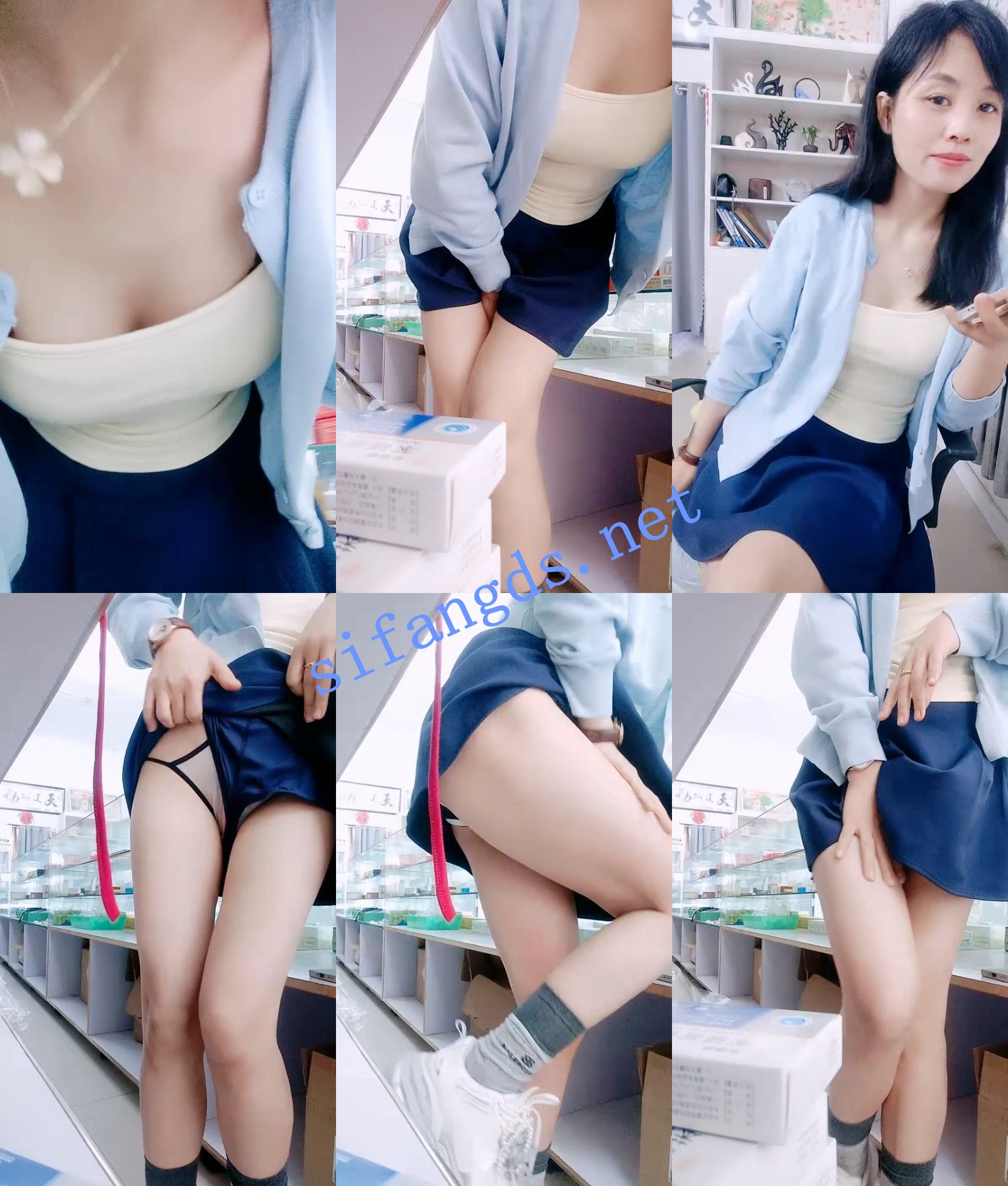 ♆♆《医布貳》药店板娘,上班偷播,跳蛋狂震,发骚挑逗诱惑 2 [7.56GB]