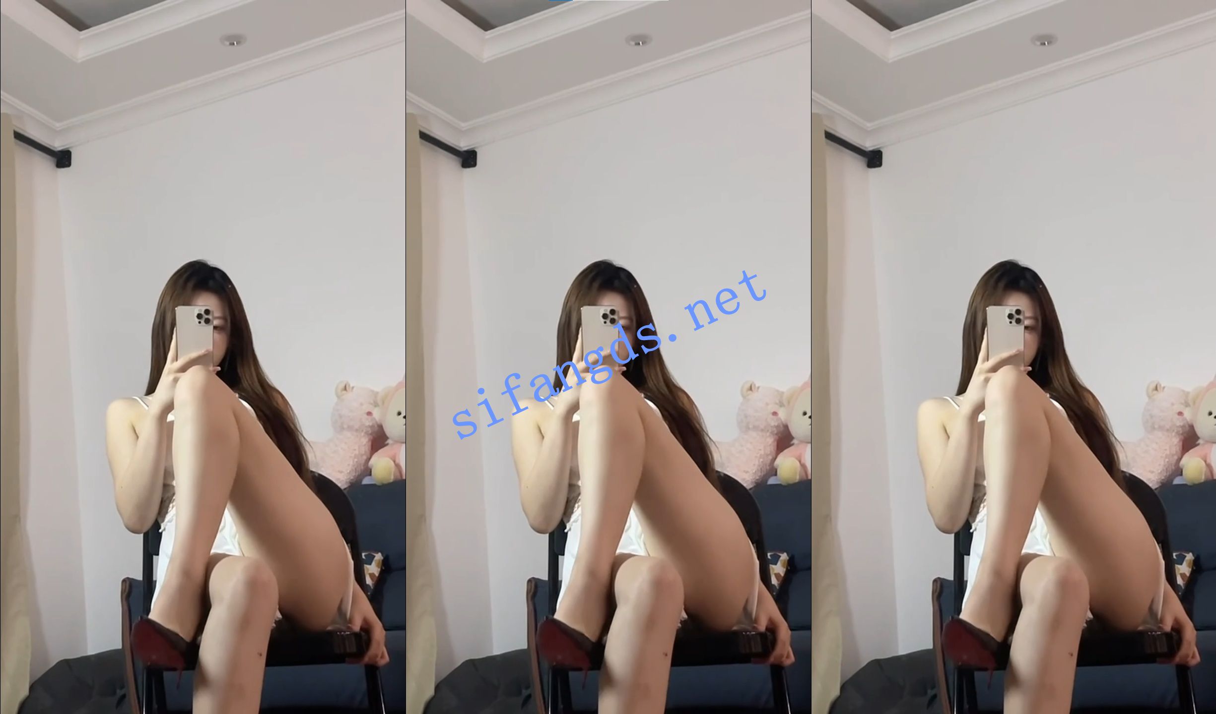 《抖音》柠檬然 58W粉丝 女友视角 漏内 [254M]