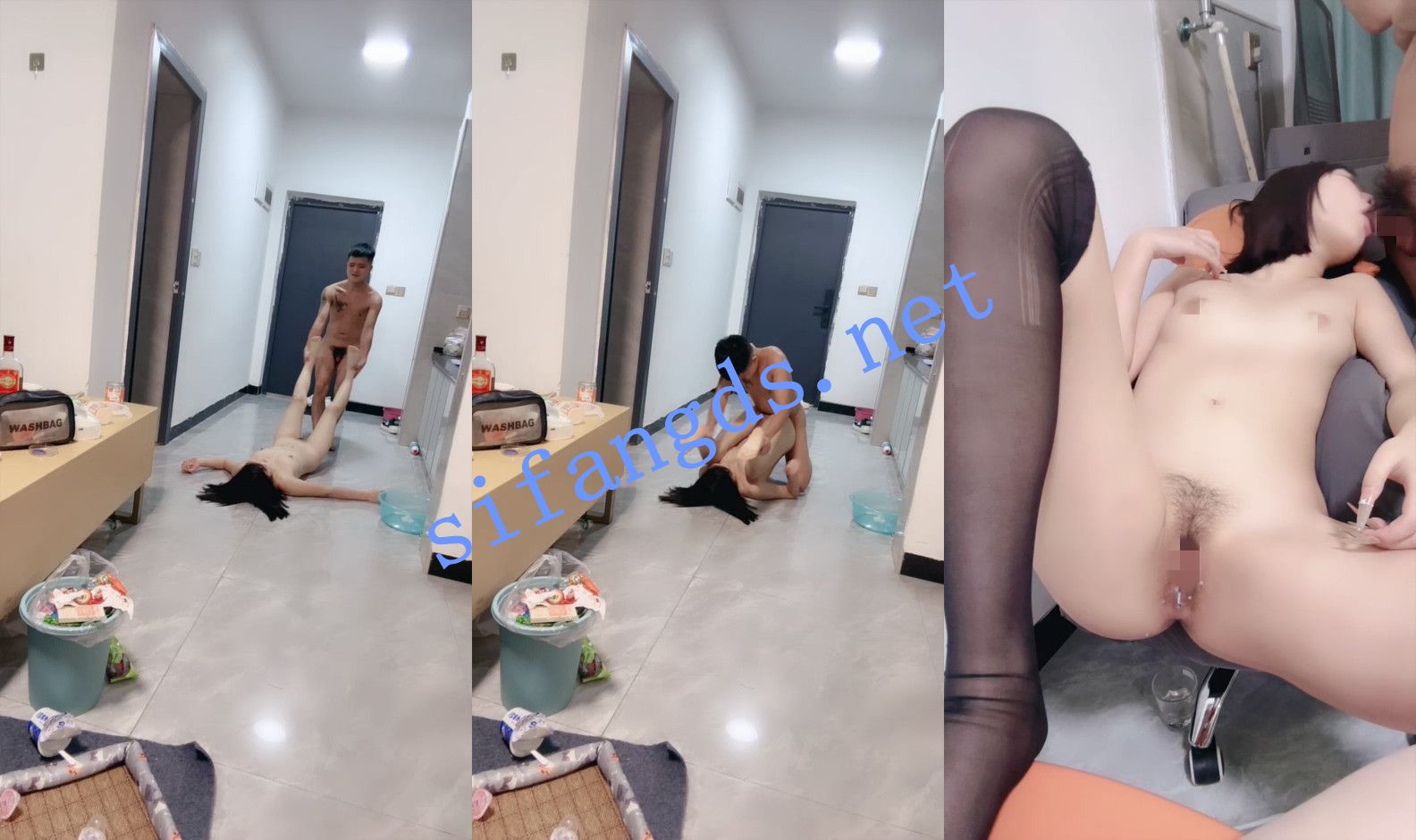 ⚡《旺仔小乔》可爱短发学生妹暑假在家和男友天天操逼！, [3.12G]