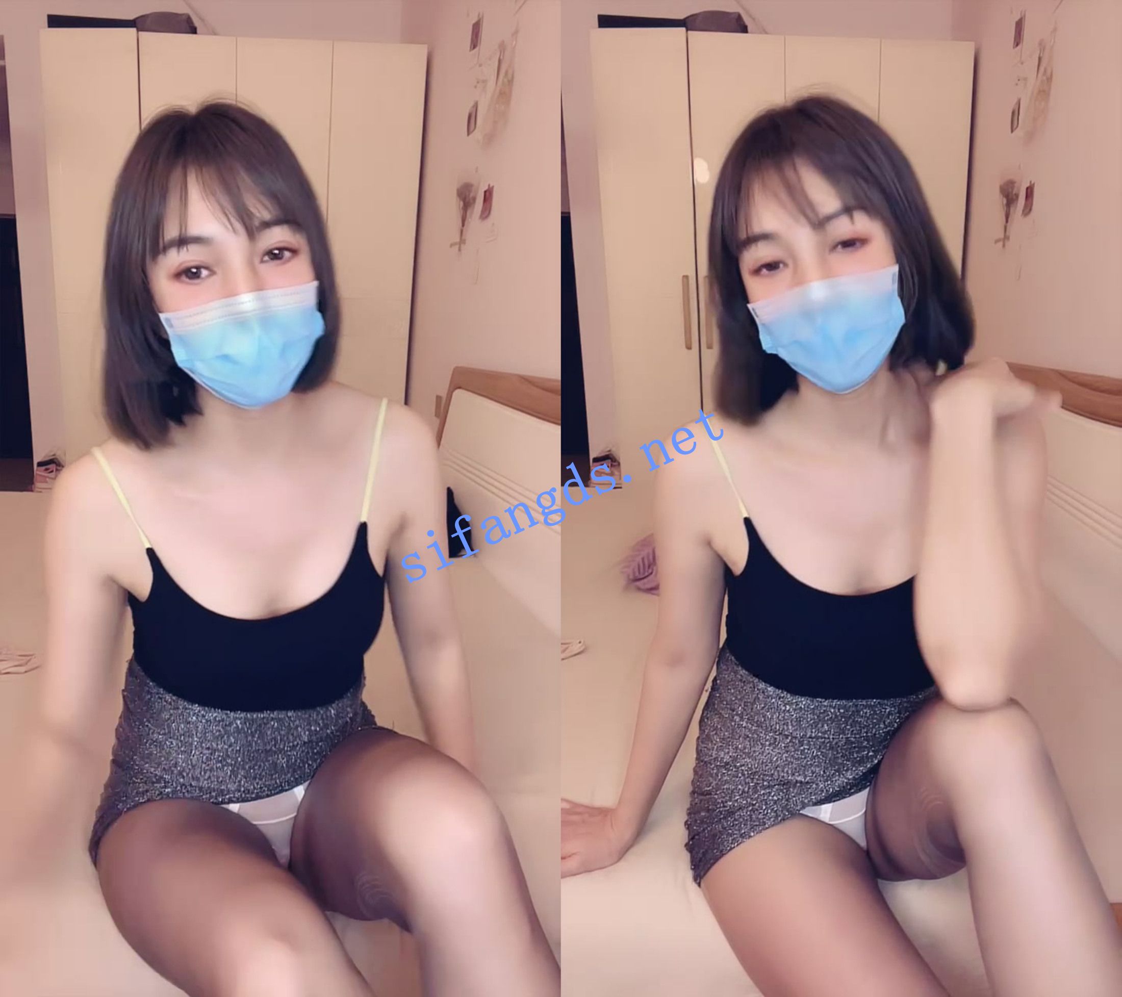 ██短发美女！《浮萍》大咪咪，黑丝，收费房道具自慰 [2.65GB]