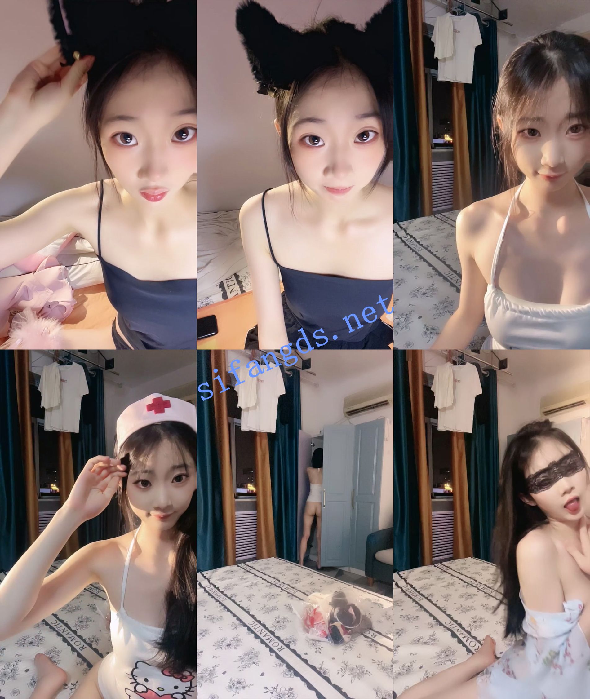 超纯美少女！《呆呆小羊儿》身材纤细 难得露脸道具自慰, [3.2G]